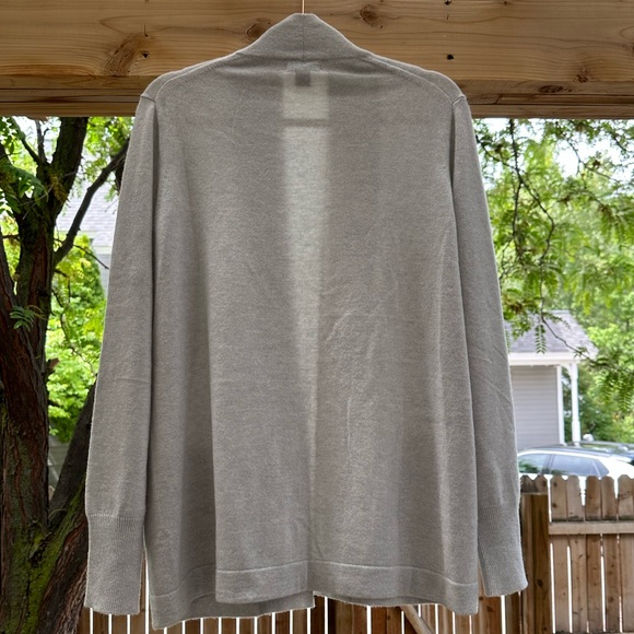 J. Crew NWOT Italian Cashmere Long Open Front Cardigan Sweater Medium - Picture 5 of 16